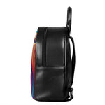Infinite Fractal Print Leather Backpack