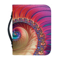 Infinite Fractal Print Leather Bible Cover