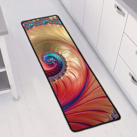 Infinite Fractal Print Long Kitchen Mat