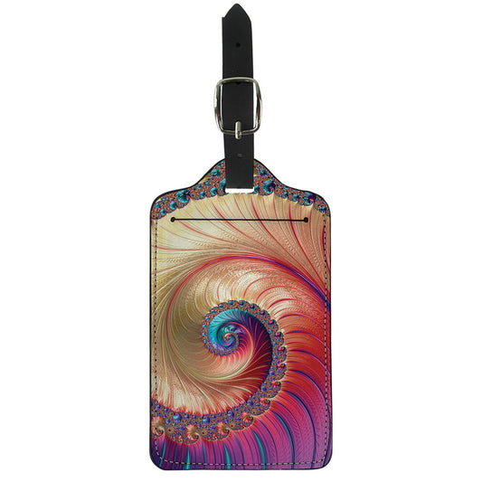 Infinite Fractal Print Luggage Tag