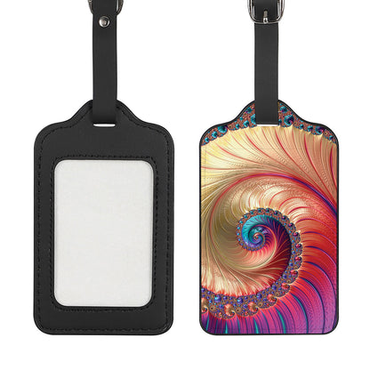 Infinite Fractal Print Luggage Tag