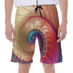 Infinite Fractal Print Men's Beach Shorts