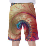 Infinite Fractal Print Men's Beach Shorts
