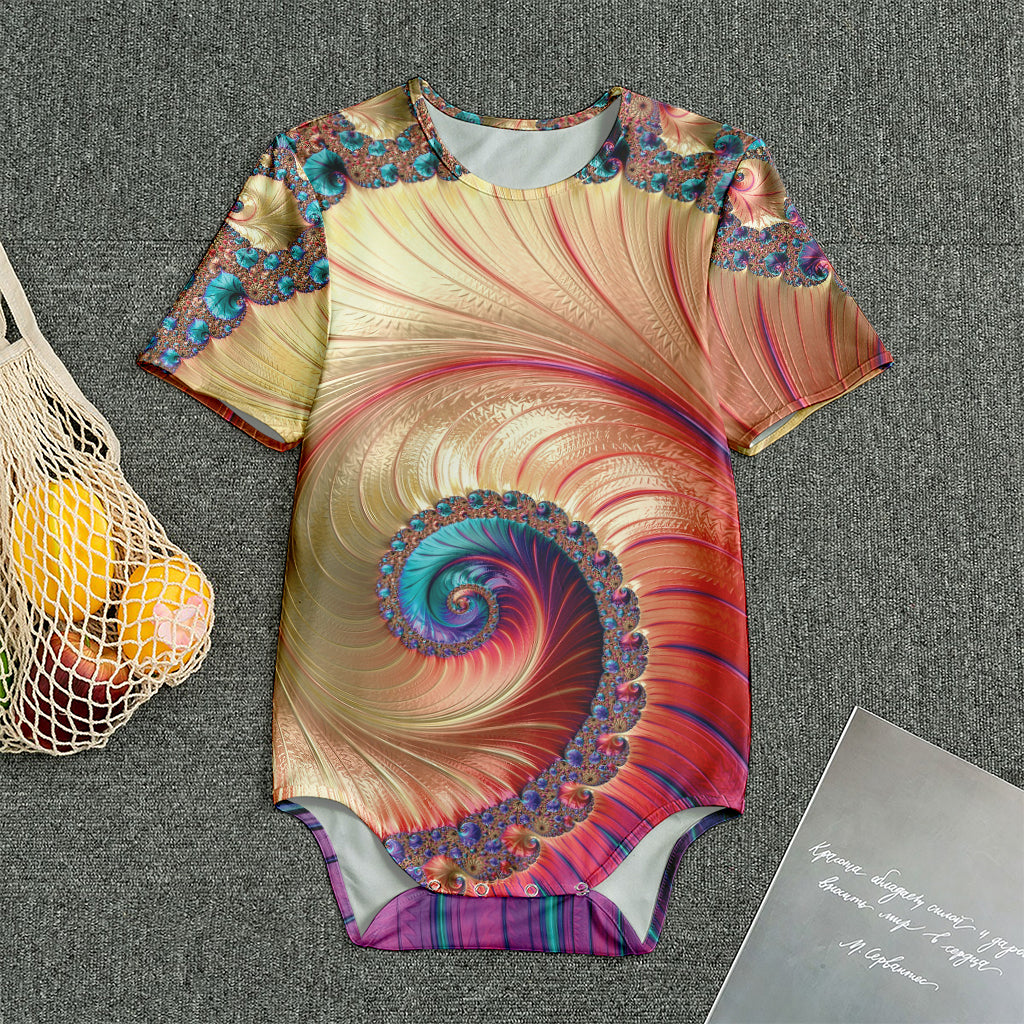 Infinite Fractal Print Men's Bodysuit