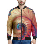 Infinite Fractal Print Men's Bomber Jacket
