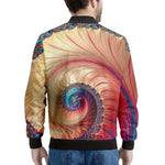 Infinite Fractal Print Men's Bomber Jacket