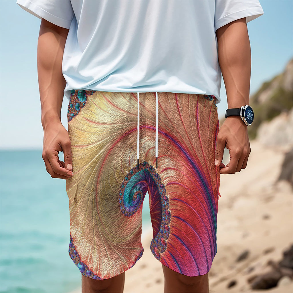 Infinite Fractal Print Men's Cargo Shorts