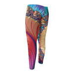 Infinite Fractal Print Men's Compression Pants