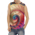Infinite Fractal Print Men's Fitness Tank Top