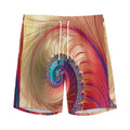 Infinite Fractal Print Men's Athletic Shorts
