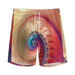 Infinite Fractal Print Men's Sports Shorts