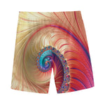 Infinite Fractal Print Men's Sports Shorts