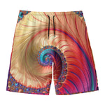 Infinite Fractal Print Men's Swim Trunks