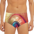 Infinite Fractal Print Men's Triangle Swim Briefs
