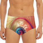 Infinite Fractal Print Men's Triangle Swim Briefs