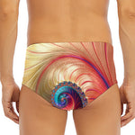 Infinite Fractal Print Men's Triangle Swim Briefs