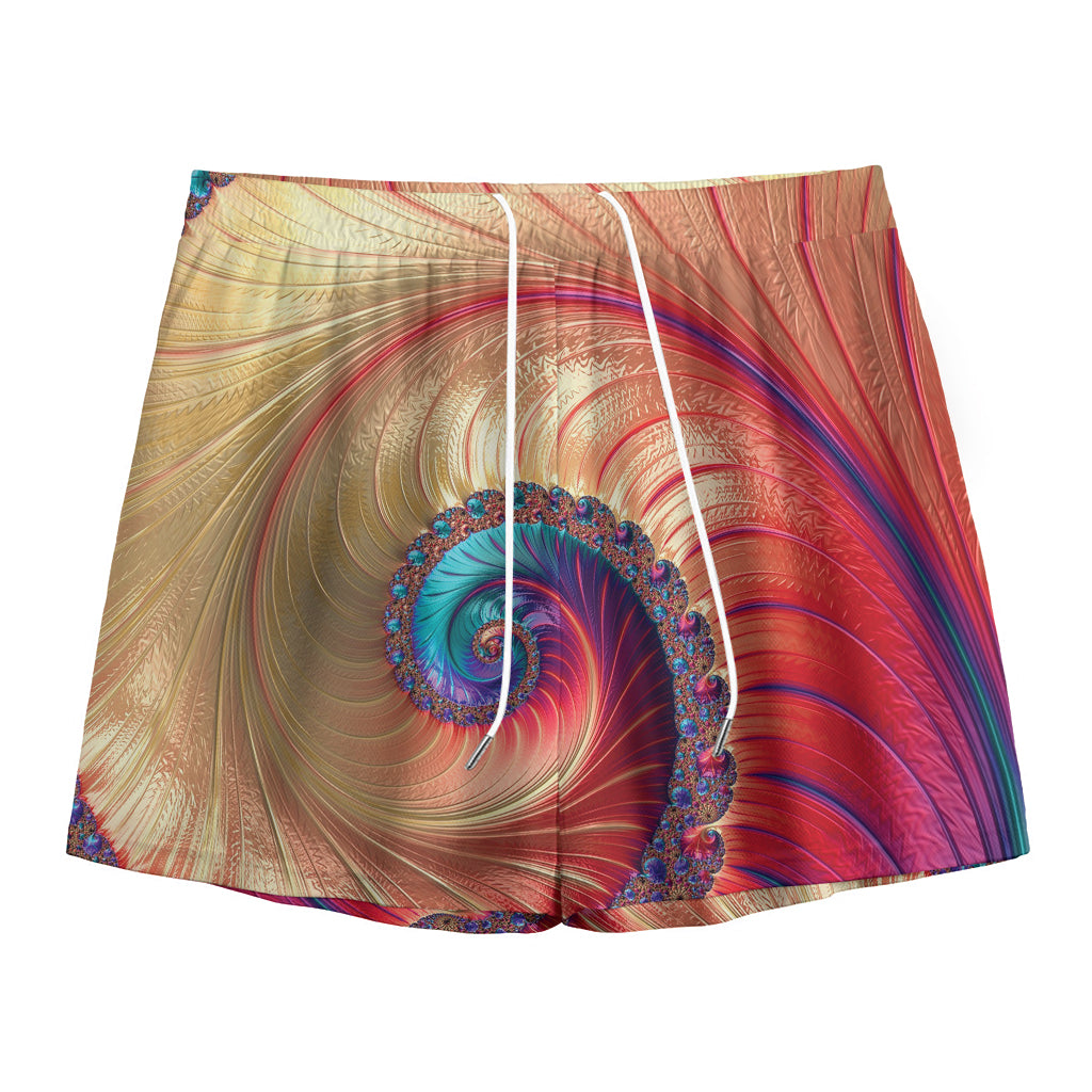 Infinite Fractal Print Mesh Shorts