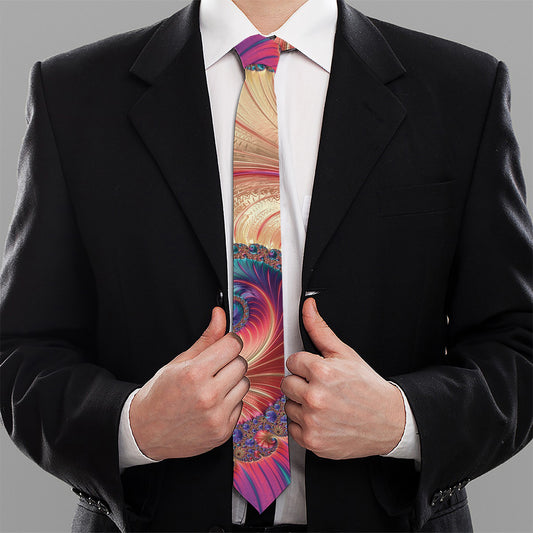 Infinite Fractal Print Necktie