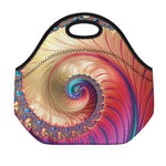 Infinite Fractal Print Neoprene Lunch Bag