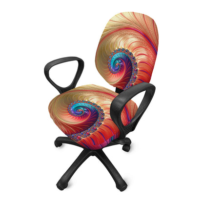 Infinite Fractal Print Office Chair Cover