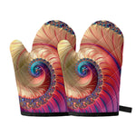 Infinite Fractal Print Oven Mitts