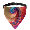 Infinite Fractal Print Over The Collar Dog Bandana