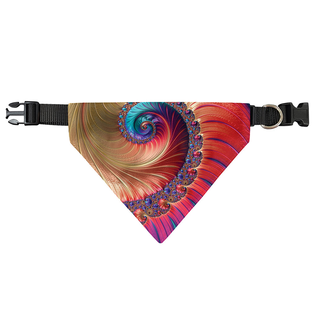 Infinite Fractal Print Over The Collar Dog Bandana