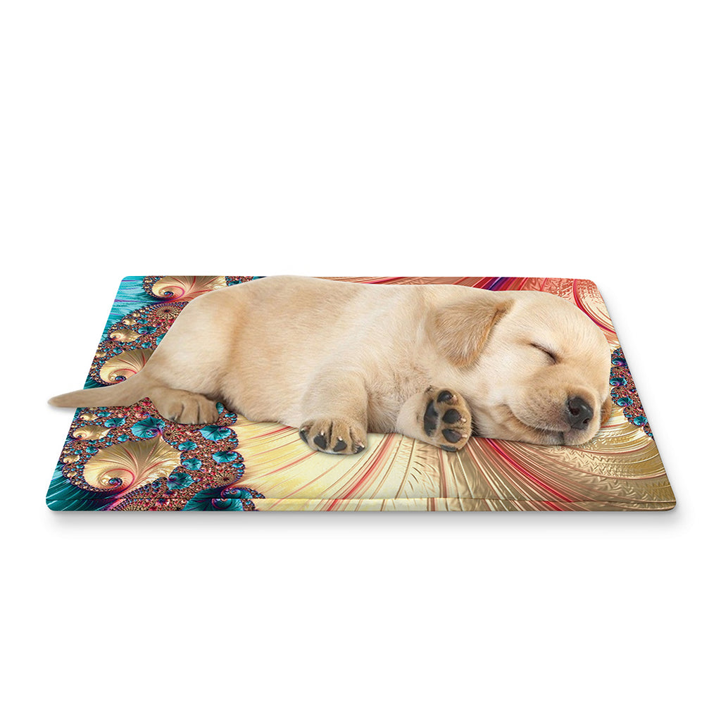 Infinite Fractal Print Pet Cooling Mat Cover