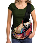 Infinite Fractal Print Pet Sling Carrier