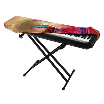 Infinite Fractal Print Piano Keyboard Cover