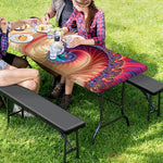 Infinite Fractal Print Picnic Table Cover