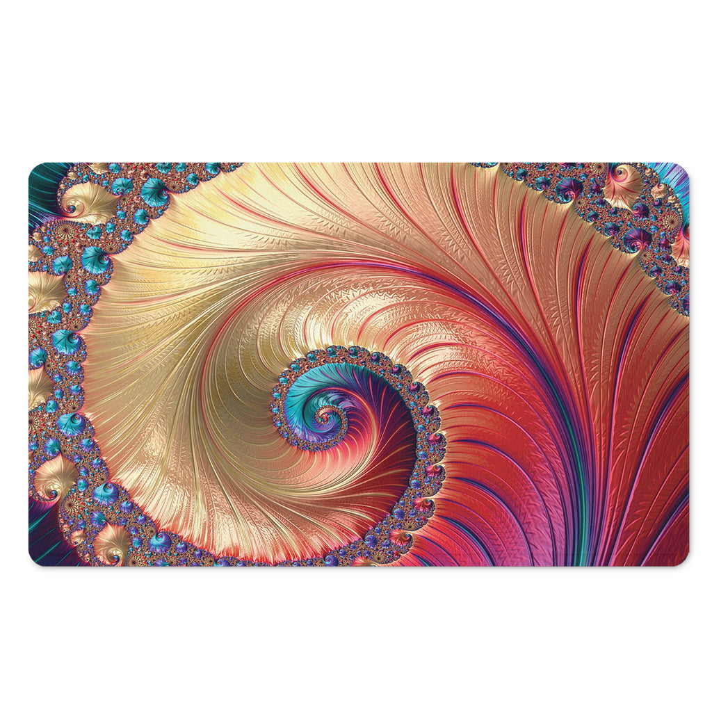 Infinite Fractal Print Polyester Doormat