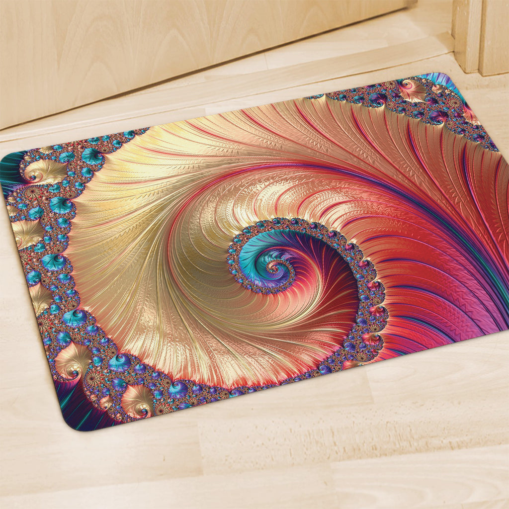 Infinite Fractal Print Polyester Doormat