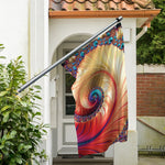 Infinite Fractal Print Polyester Flag