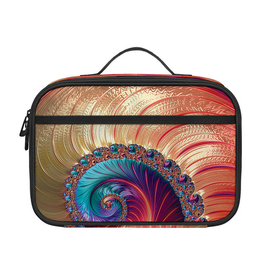 Infinite Fractal Print Portable Lunch Bag