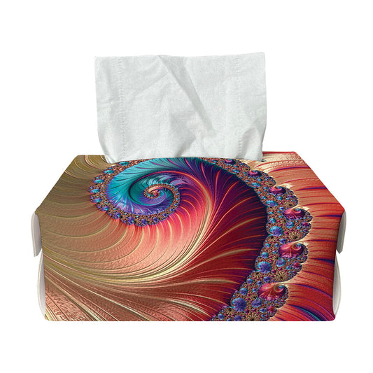 Infinite Fractal Print Rectangle Tissue Box Cover