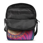Infinite Fractal Print Rectangular Crossbody Bag