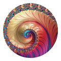 Infinite Fractal Print Round Blanket