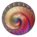 Infinite Fractal Print Round Floor Mat