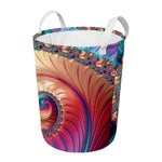 Infinite Fractal Print Round Laundry Basket