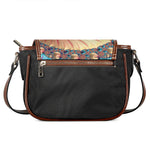 Infinite Fractal Print Saddle Bag