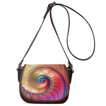 Infinite Fractal Print Saddle Bag