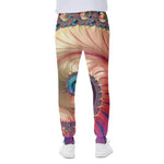Infinite Fractal Print Scuba Joggers