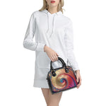 Infinite Fractal Print Shoulder Handbag