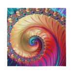 Infinite Fractal Print Silk Bandana