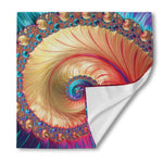 Infinite Fractal Print Silk Bandana