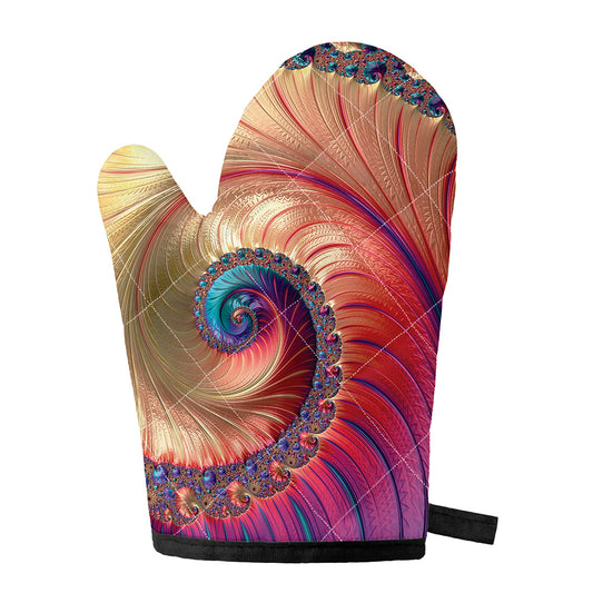 Infinite Fractal Print Single Oven Mitt
