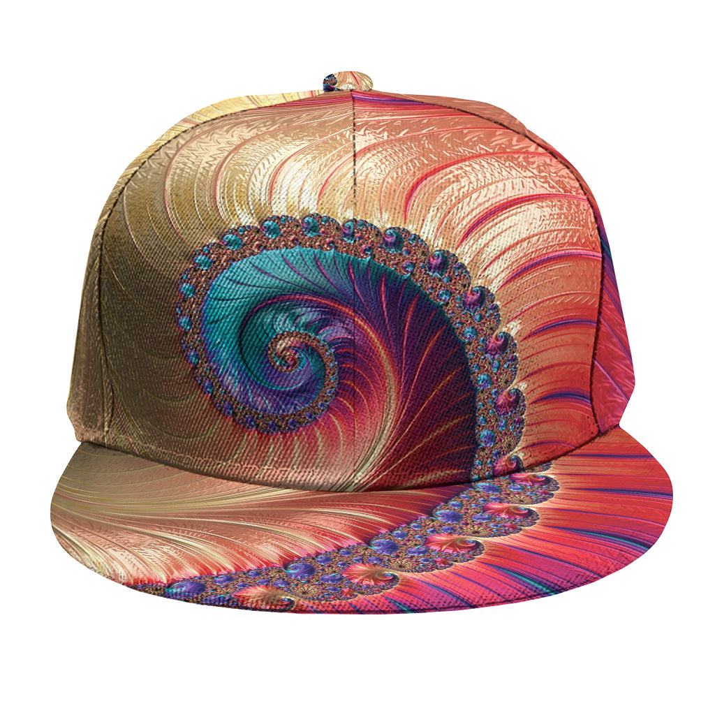 Infinite Fractal Print Snapback Cap
