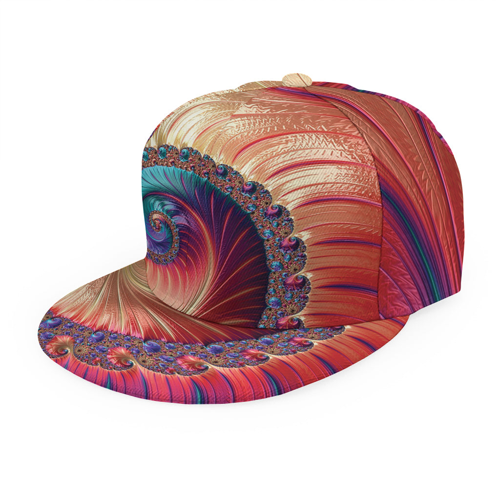 Infinite Fractal Print Snapback Cap