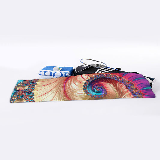 Infinite Fractal Print Sports Towel